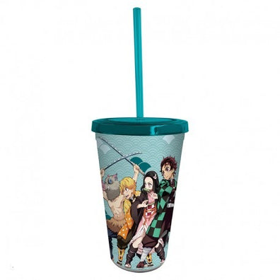 DEMON SLAYER - Vaso con carrizo - 470ml